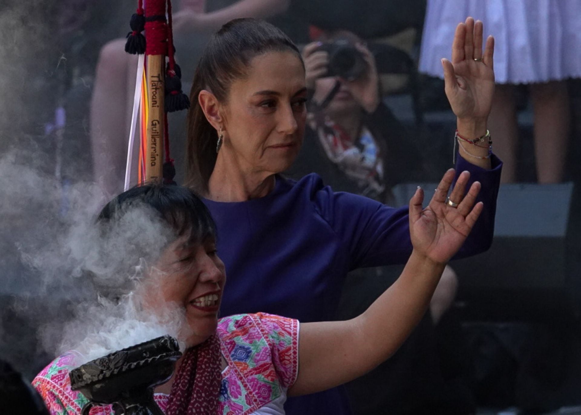 Claudia Sheinbaum conmemoró el Día Internacional de la Mujer 2025, Año de la Mujer Indígena, con un ritual en Palacio nacional