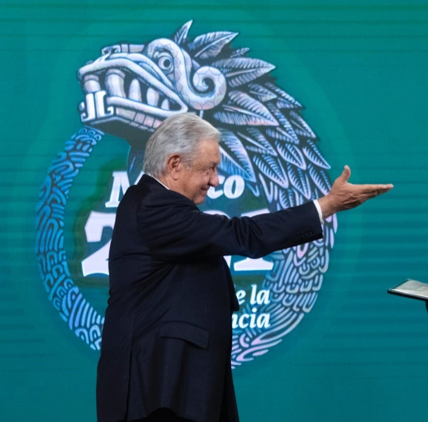 AMLO en su mañanera más corta