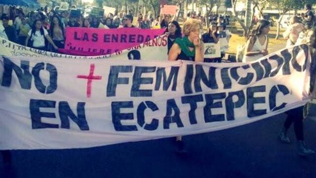 Marcha contra feminicidios.