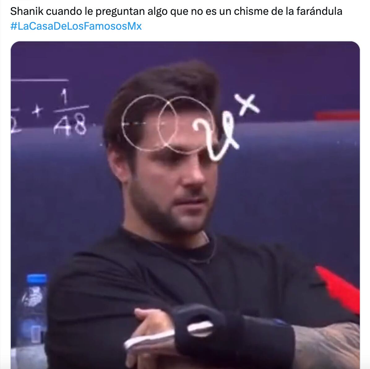 Meme de Shanik Berman en La Casa de los Famosos México 2024