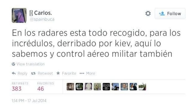 Ucrania derribó avión de Malasia; "todo está guardado en los radares": presunto controlador aéreo