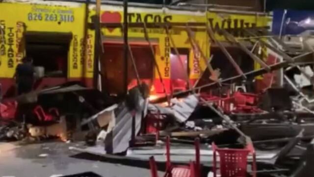 Explosión de taquería en Montemorelos