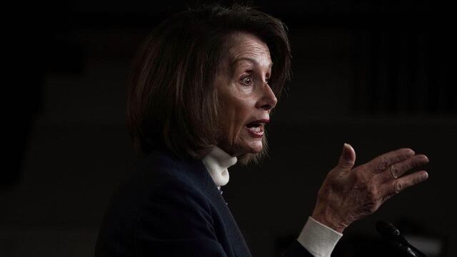 Nancy Pelosi, líder demócrata de la Cámara de Representantes