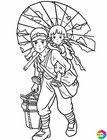 Dibujos de Studio Ghibli para colorear