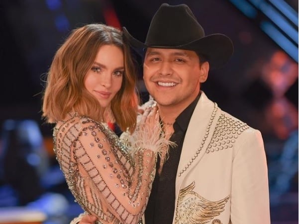 Belinda y Christian Nodal al inicio de su noviazgo