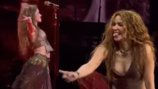 Shakira se cae en pleno concierto, pero se levanta haciéndolo parte de la  coreografía