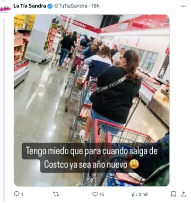 Largas filas en Costco esta Navidad