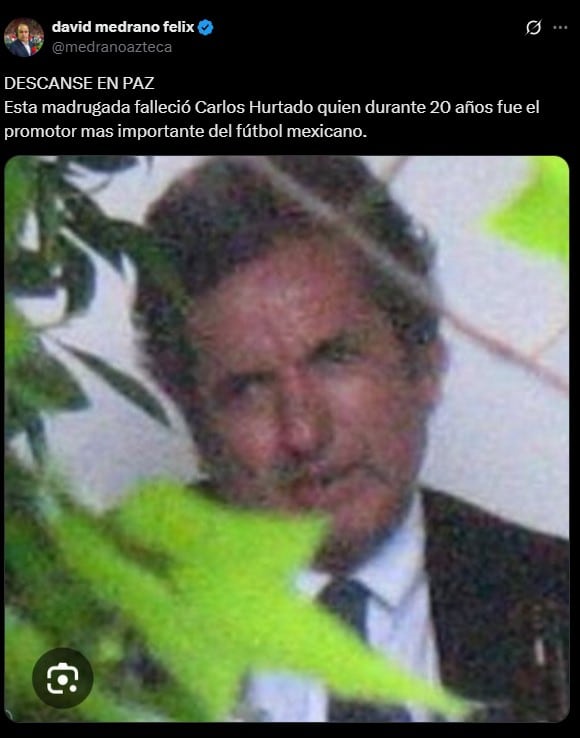 Murió Carlos Hurtado, el promotor más influyente de la Liga MX