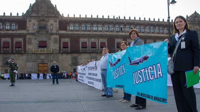 Ex trabajadores de Mexicana. Demanda de justicia.