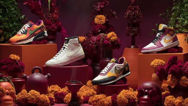 Tenis Nike inspirados en el Día de Muertos