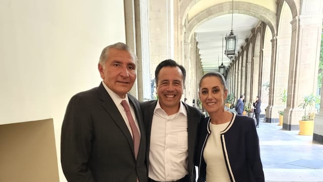 Adán Augusto López, Cuitláhuac García y Claudia Sheinbaum