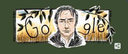 Doodle Google: Alan Rickman