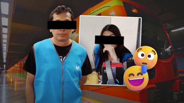 Empleados de MoviStar detenidos por imitar a Luna Bella en el Metro CDMX