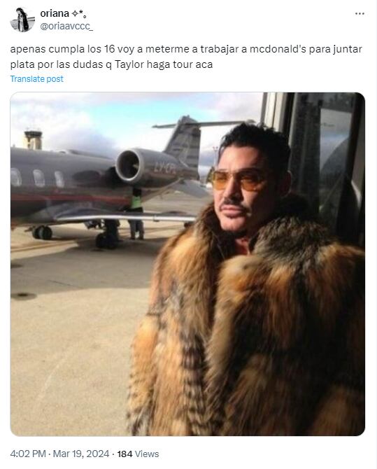 Memes de Taylor Swift por su regreso a Latinoamérica