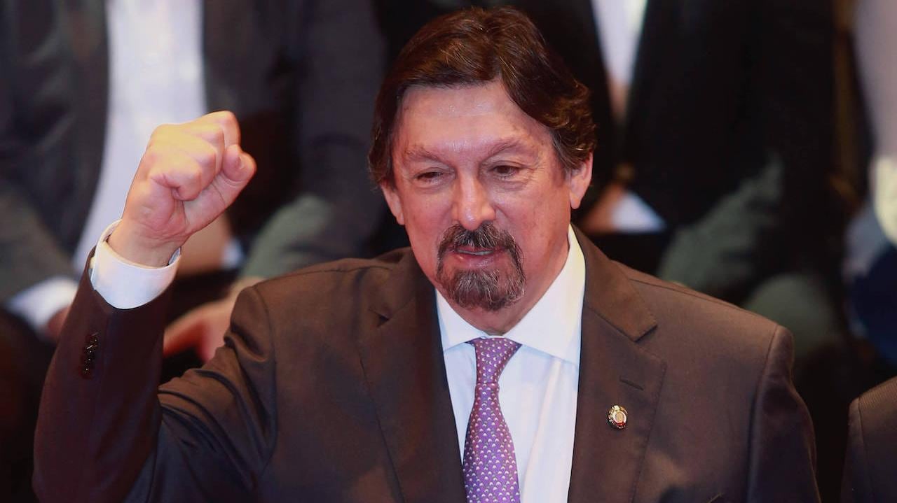 Napoleón Gómez Urrutia, senador de Morena