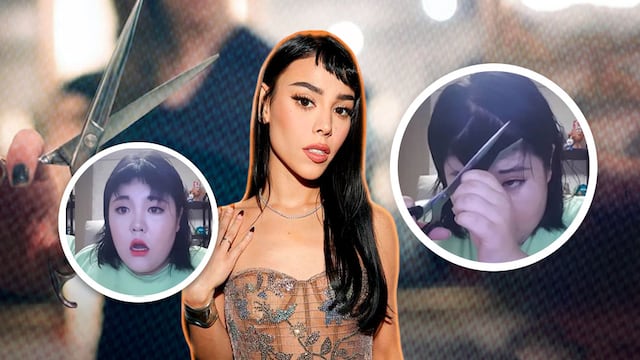 Danna Paola quedó con el fleco mocho y todo fue su culpa