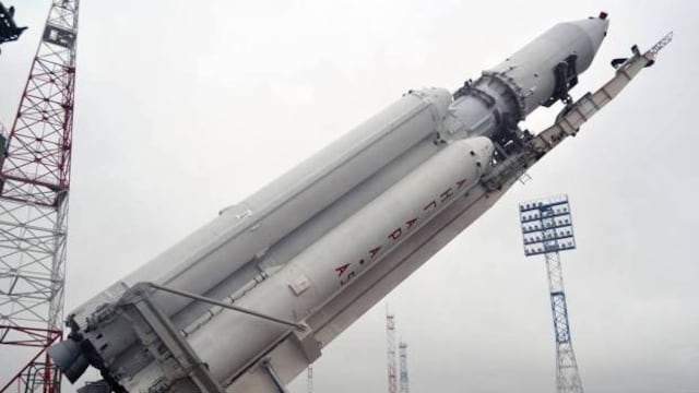 Cohete ruso de la Agencia Espacial Roscosmos.