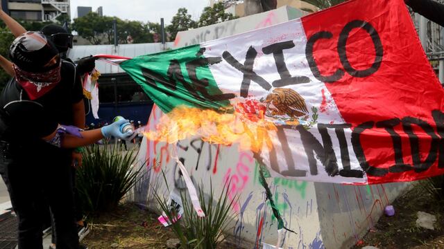 Protesta por feminicidios