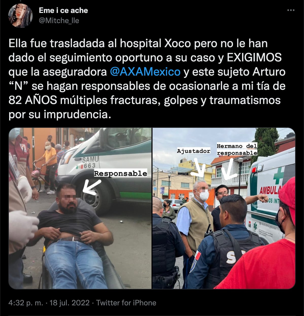 VIDEO: sujeto atropella a mujer de la tercera edad en CDMX; familiares exigen justicia