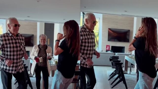 Eric del Castillo sorprende al bailar La Chona a sus 90 años