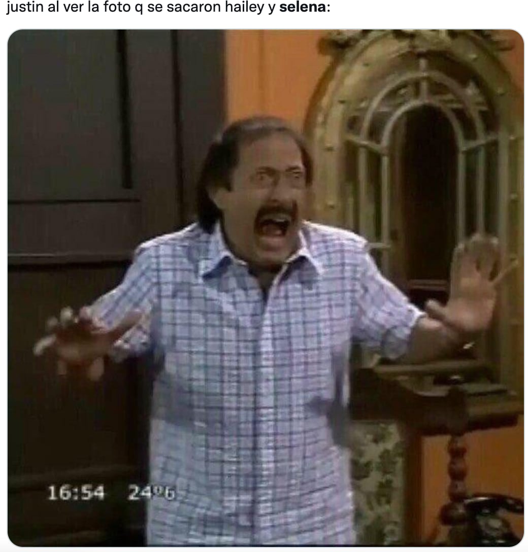 memes de la foto entre Hailey Bieber y Selena Gomez