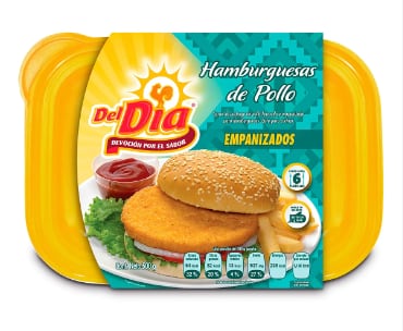 Del Día Hamburguesas de pollo