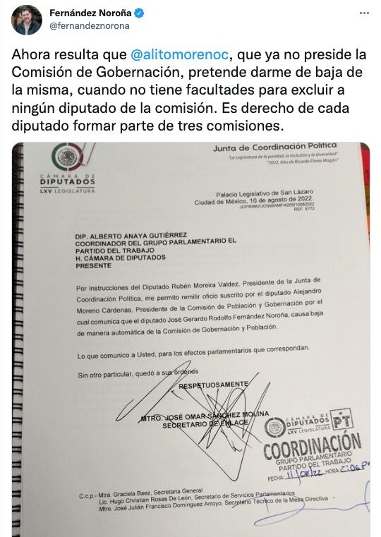 Gerardo Fernández Noroña revela que Alejandro Moreno se quiere desquitar con él
