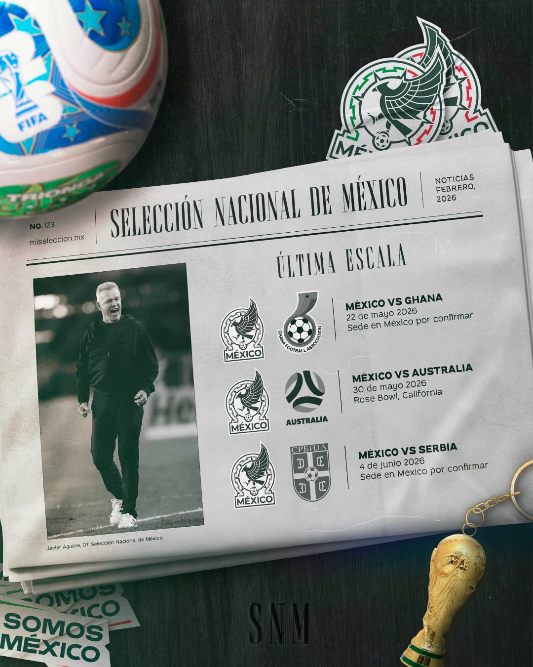 Partidos amistosos de la Selección Mexicana