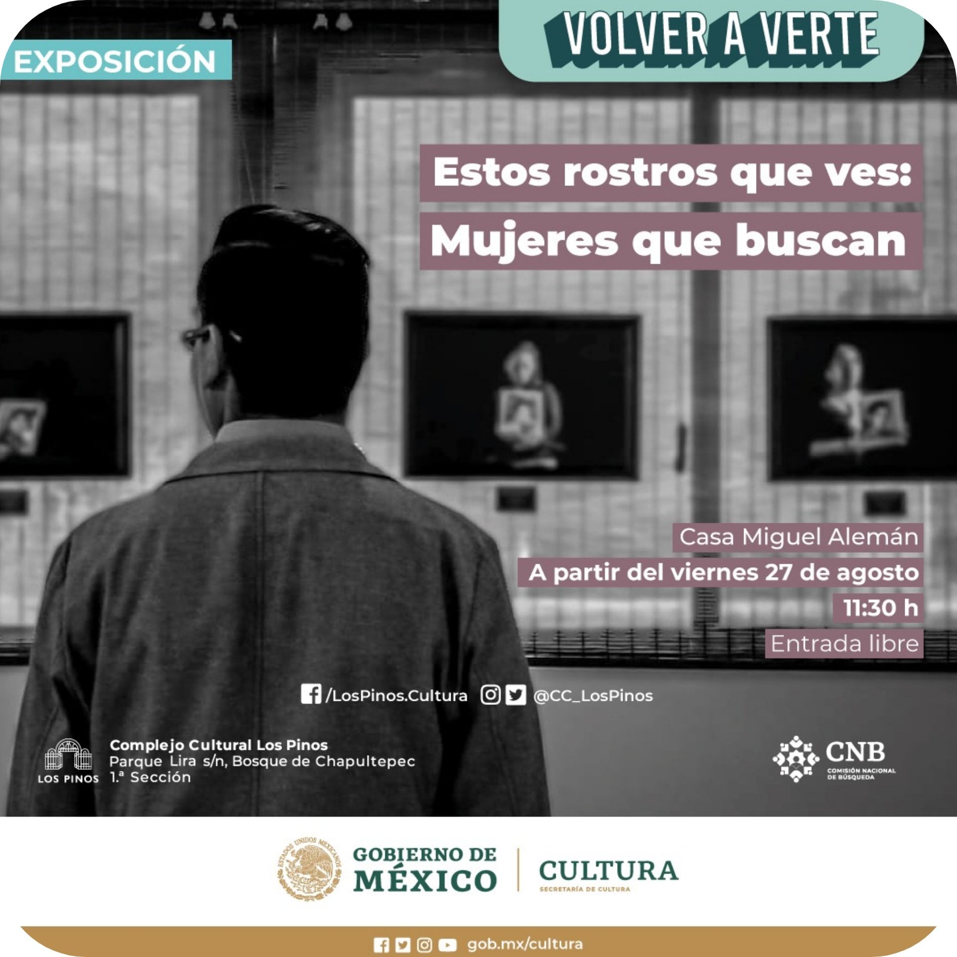 Exposición en Los Pinos