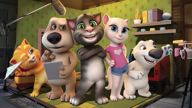 Los personajes de 'Talking Tom'.