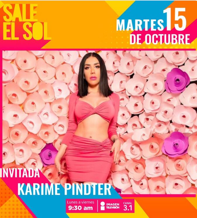 Karime Pindter en Sale el Sol