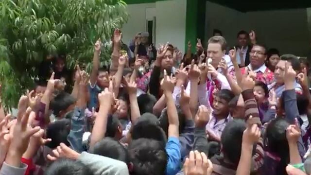 Manuel Velasco en Zinacantán, Chiapas