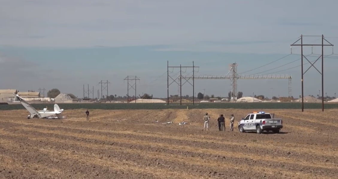 Baja California: avioneta tuvo accidente al chocar con cables de alta tensión; esto le pasó al piloto