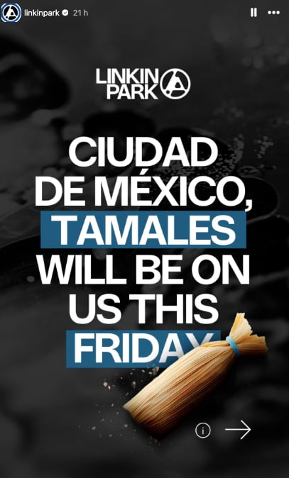 Linkin Park regalará tamales