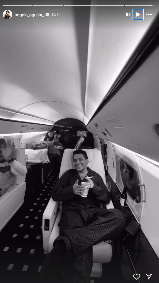 Ángela Aguilar celebra el éxito de Christian Nodal.