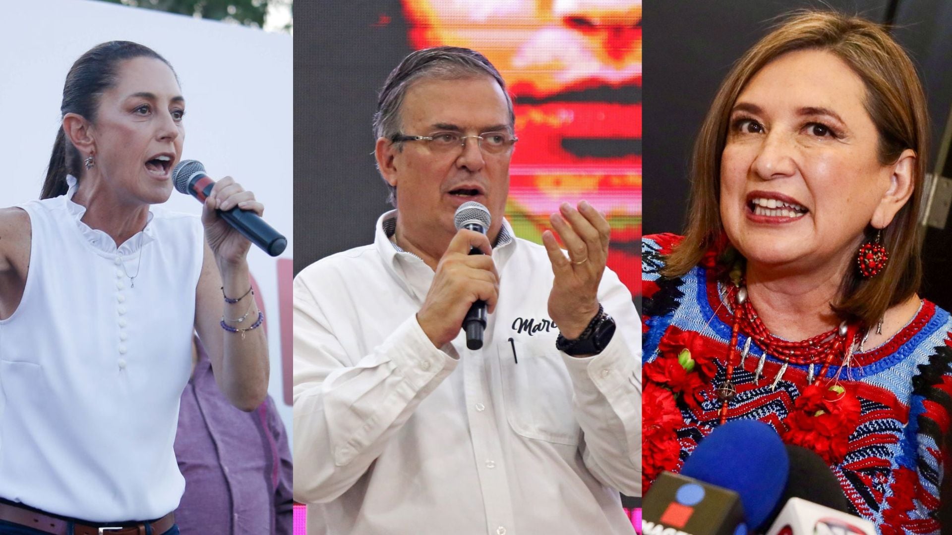 Claudia Sheinbaum, Marcelo Ebrard, Xóchitl Gálvez