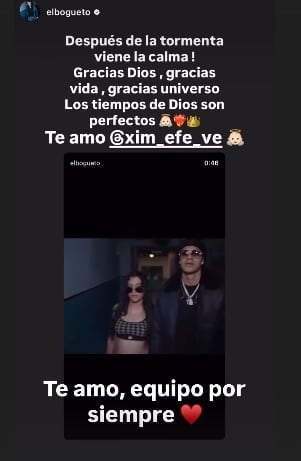 Ximena Flores y El Bogueto se dejan mensajes de amor para su nueva etapa como papás.