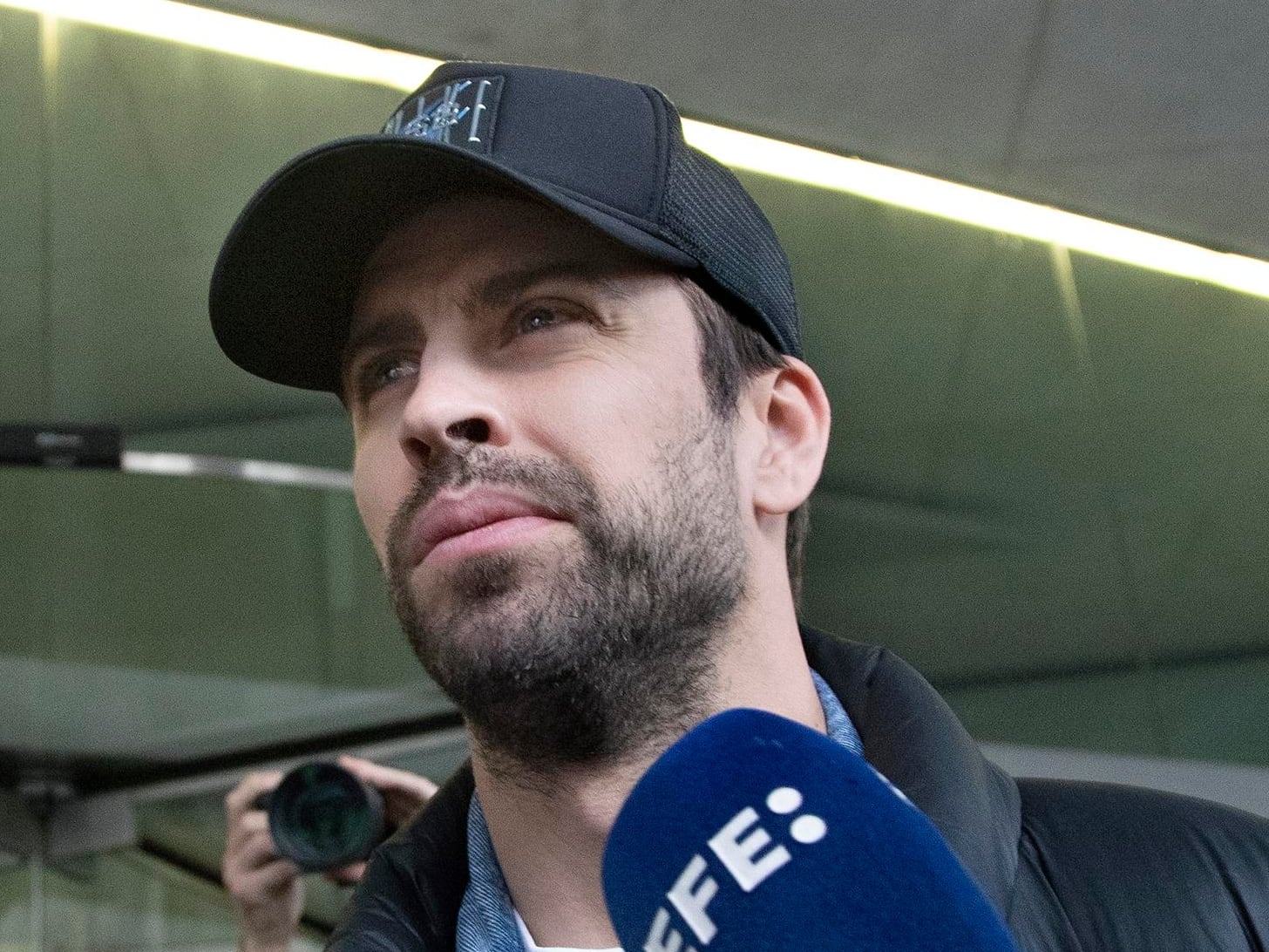 Gerard Piqué, ex de Shakira y exfutbolista.