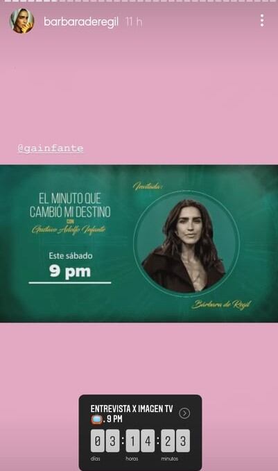 Bárbara de Regil en programa de Gustavo Adolfo Infante.