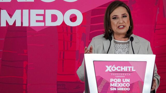 Xóchitl Gálvez, candidata a la presidencia de la república por la alianza "Fuerza y Corazón por México" (PAN-PRI-PRD)