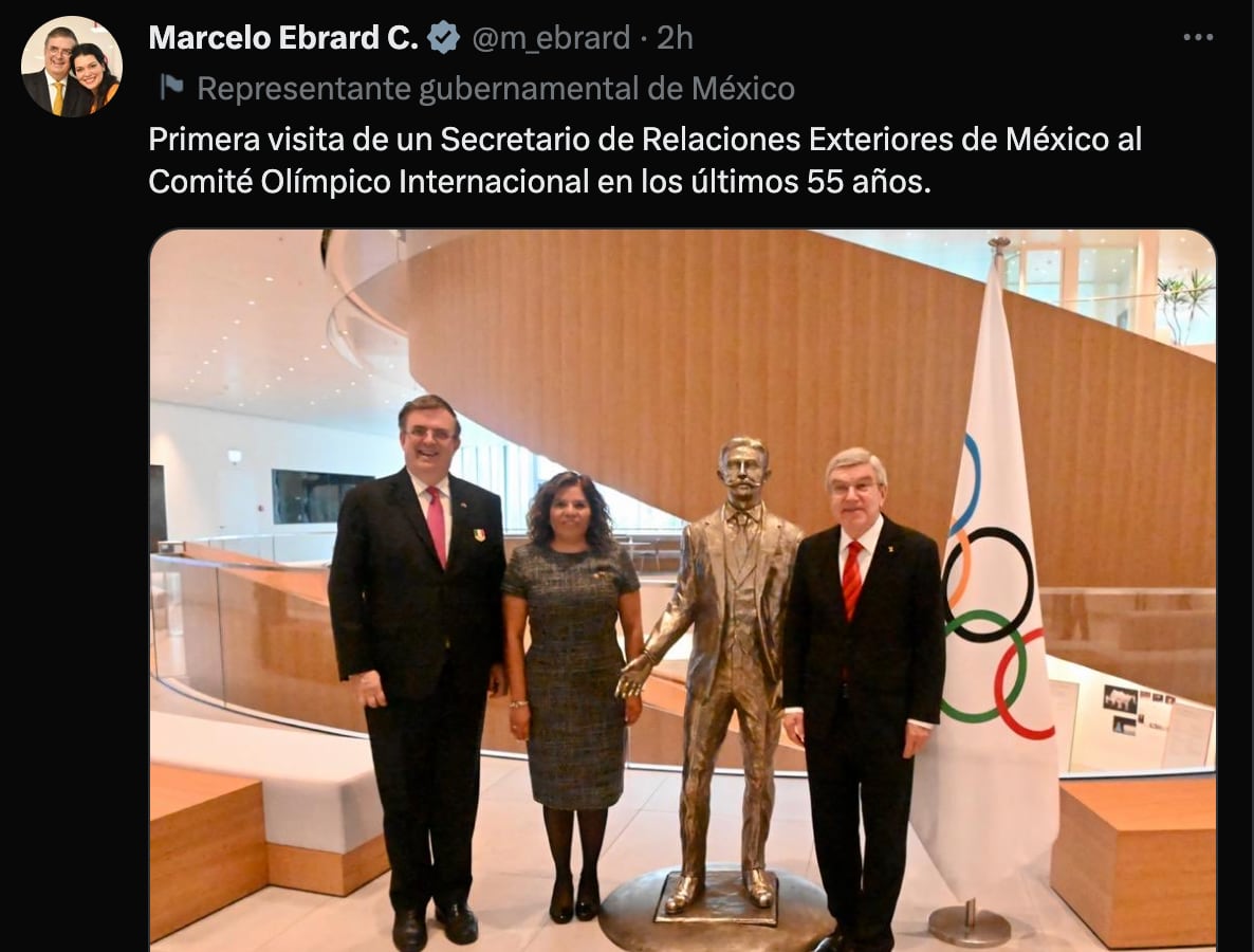 Carta México Juegos Olímpicos 2036-2040