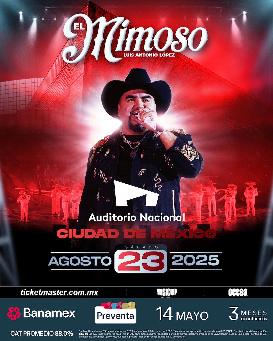 El Mimoso en CDMX: Precio de boletos, preventa y fecha para el Auditorio Nacional