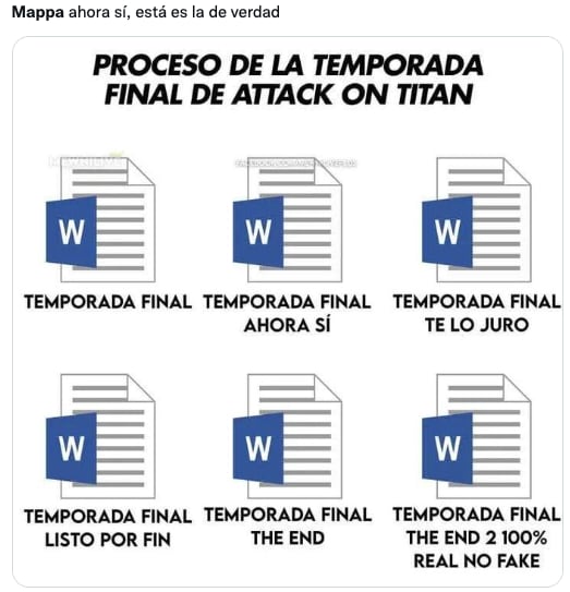Memes de Attack on Titan sobre su temporada final