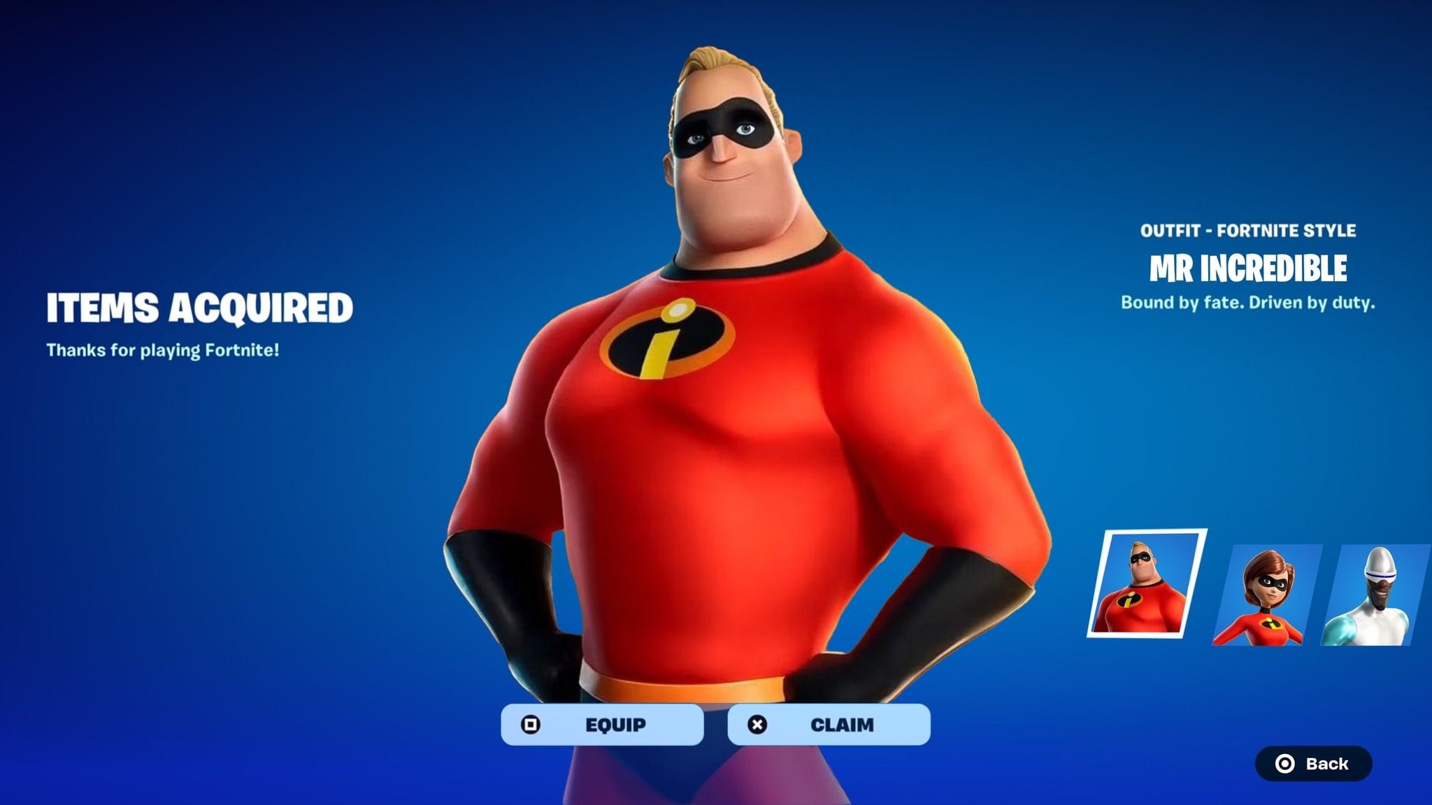 Los Increíbles en Fortnite