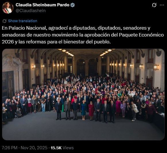 Sheinbaum se reúne con legisladores de Morena.