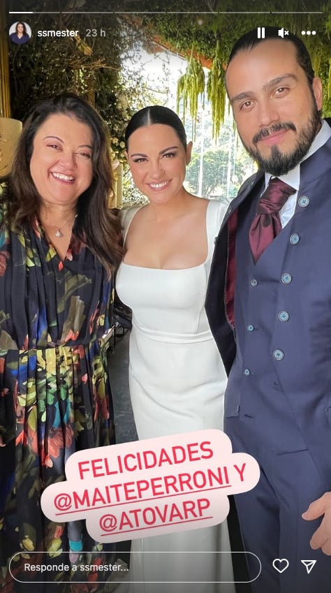 Sandra Smester, Maite Perroni y Andrés Tovar