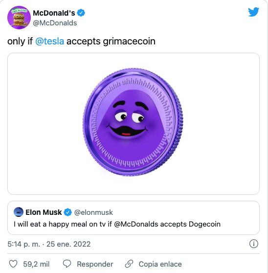 Publicación de Twitter