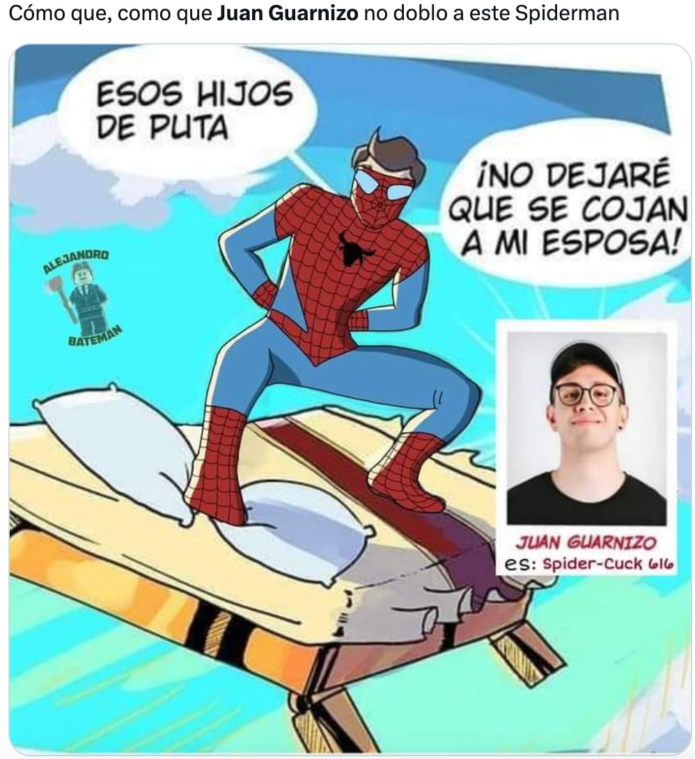 Memes se burlan de JuanSGuarnizo tras filtrarse su doblaje en Spider-Man: Across the Spider-Verse