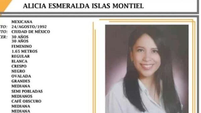 Solicitan ayuda para localizar a Alicia Esmeralda Islas Montiel, desaparecida en Puebla.