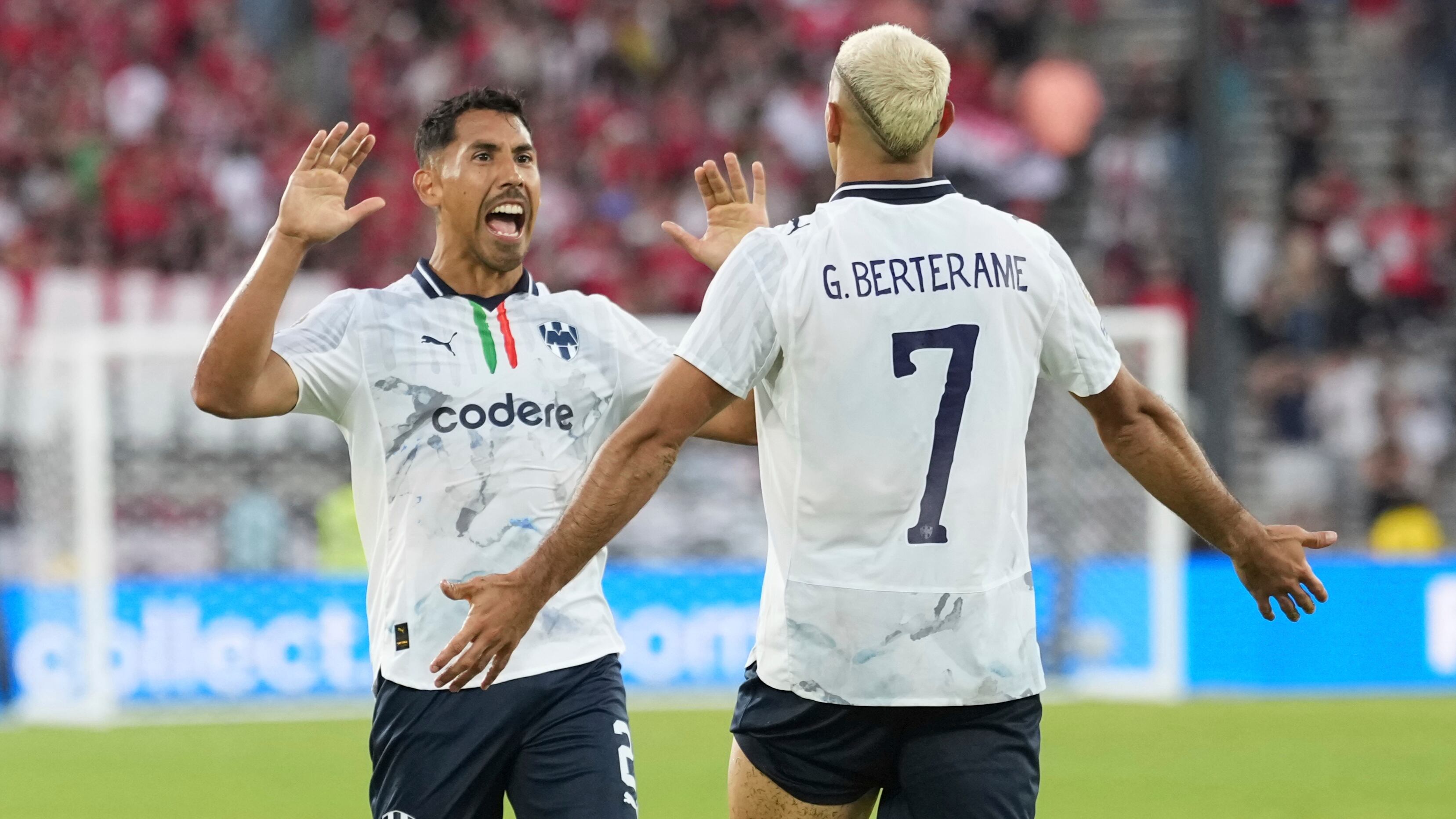 Ricardo Chávez y Germán Berterame con Rayados de Monterrey.